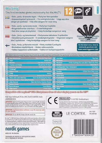 WeSing - Nintendo Wii (B Grade) (Genbrug)